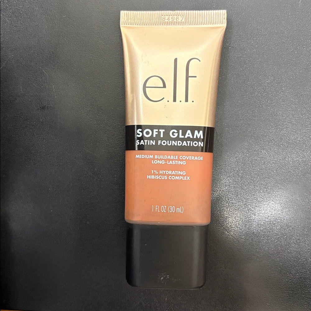 ELF Soft Glam Satin Foundation color 62 Rich Warm 1oz new sealed tube